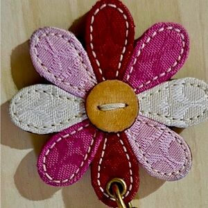 Coach Patchwork Flower Bag Charm